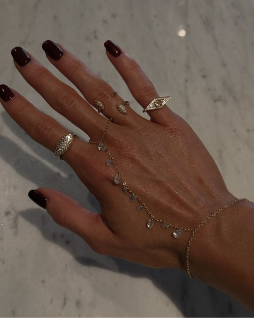 Anillo Cleo con Acabado Dorado