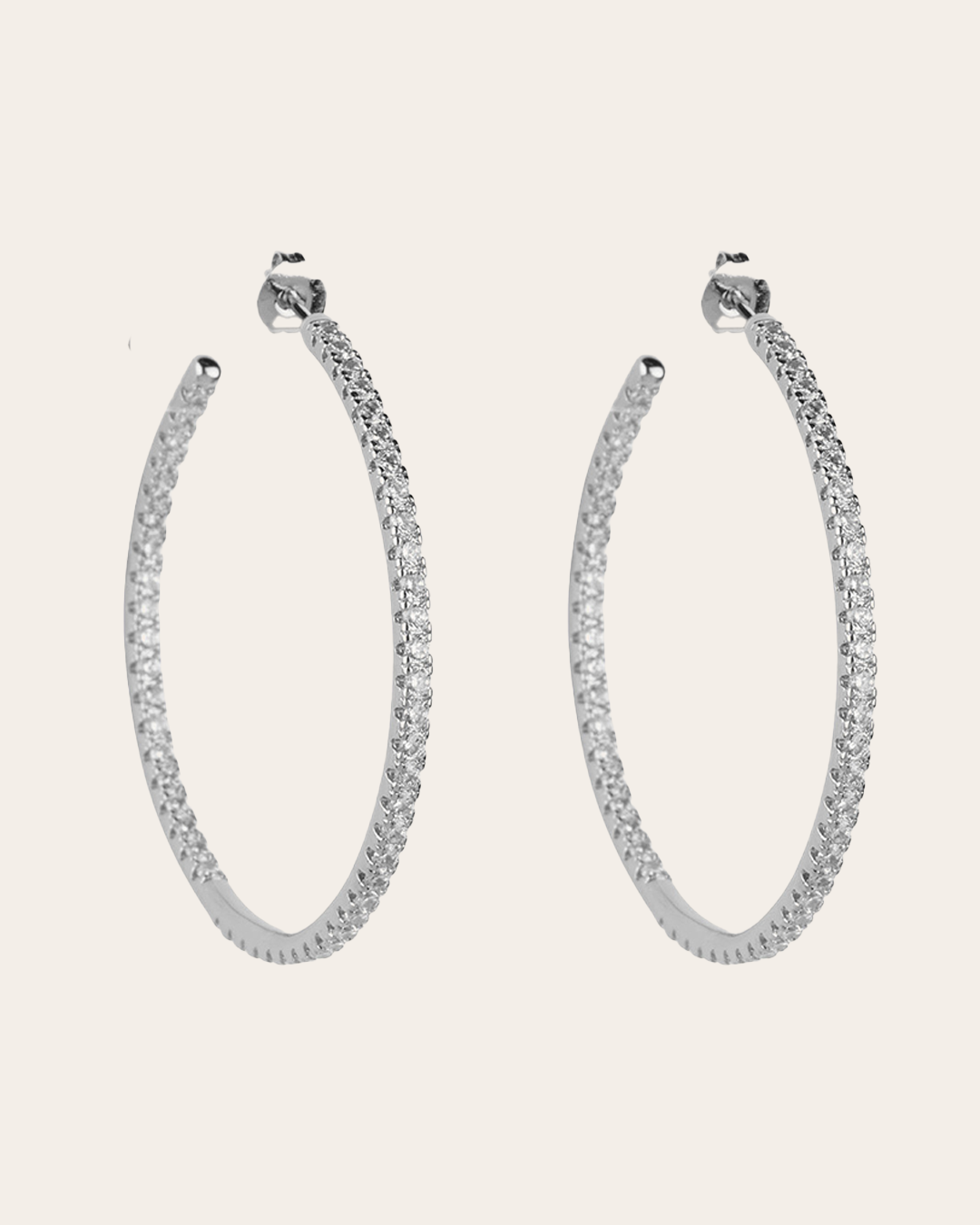 Aros con Acabado Plateado