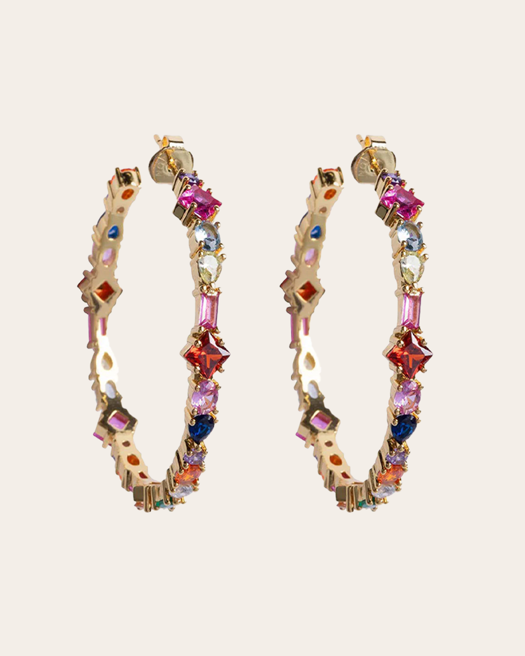 Aros Adriana con Acabado Dorado