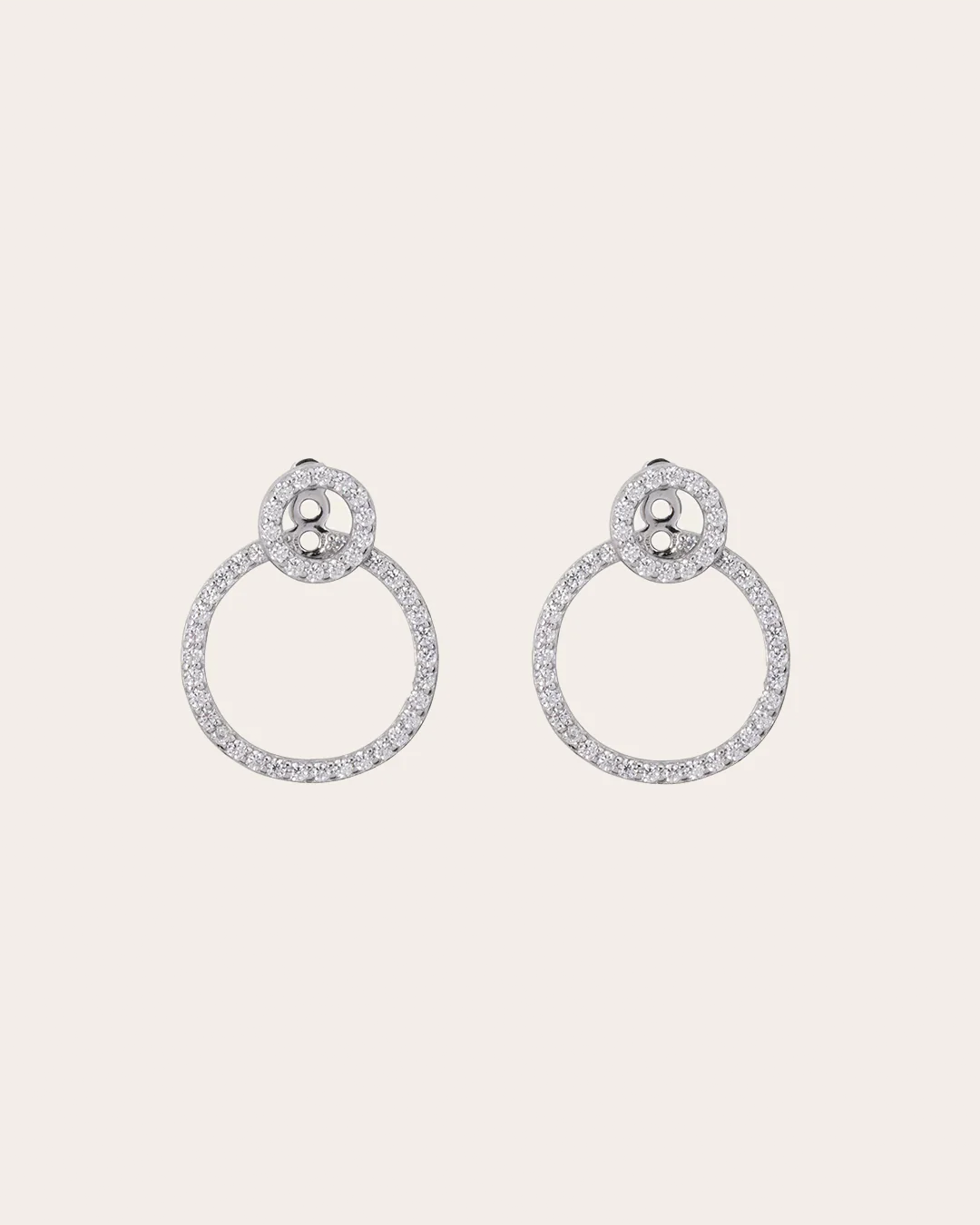 Aros Infinity con Acabado Plateado