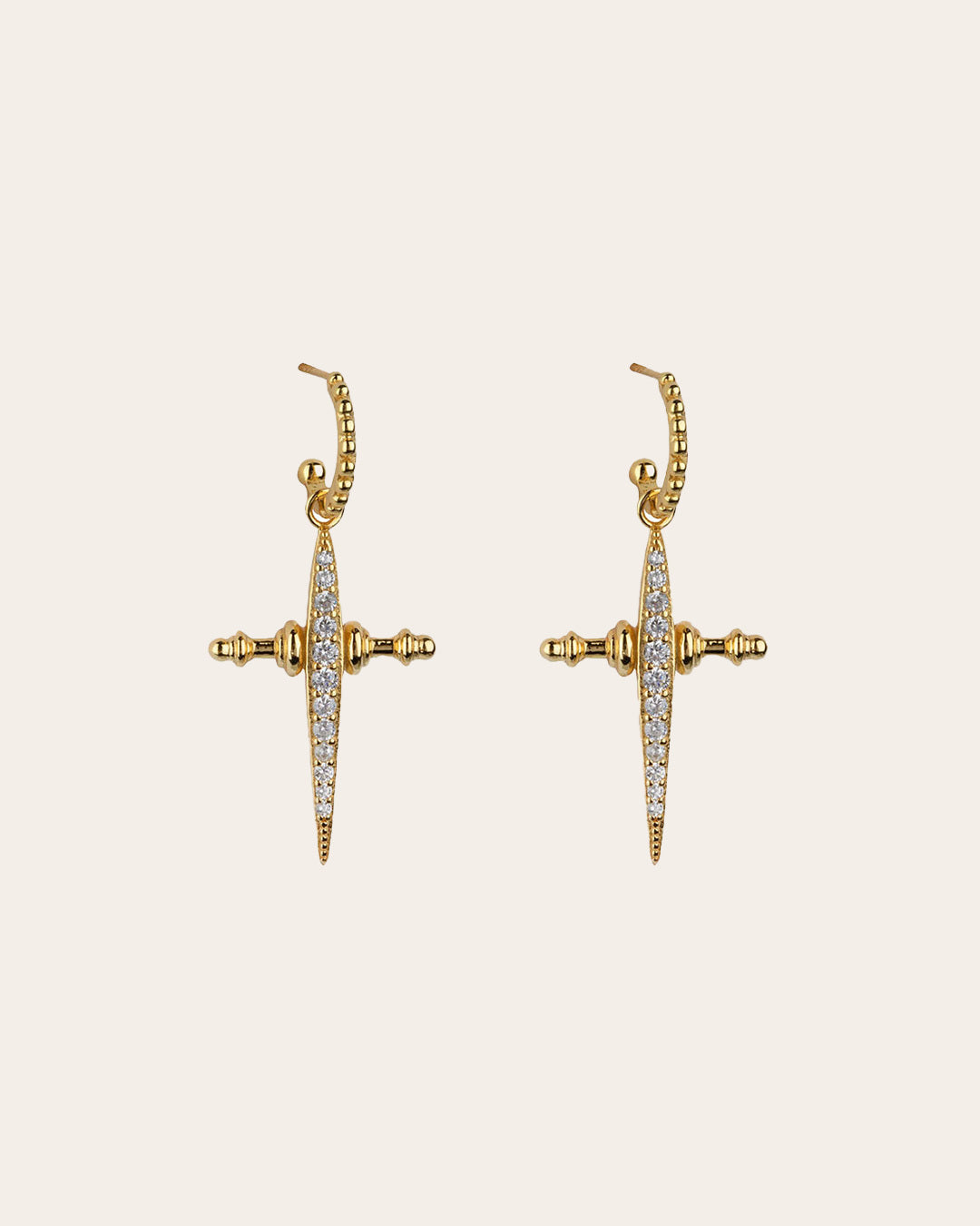 Aros Beverly con Acabado Dorado