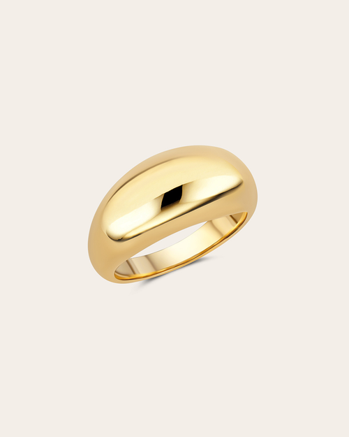 Anillo Clásico Elia con Acabado Dorado