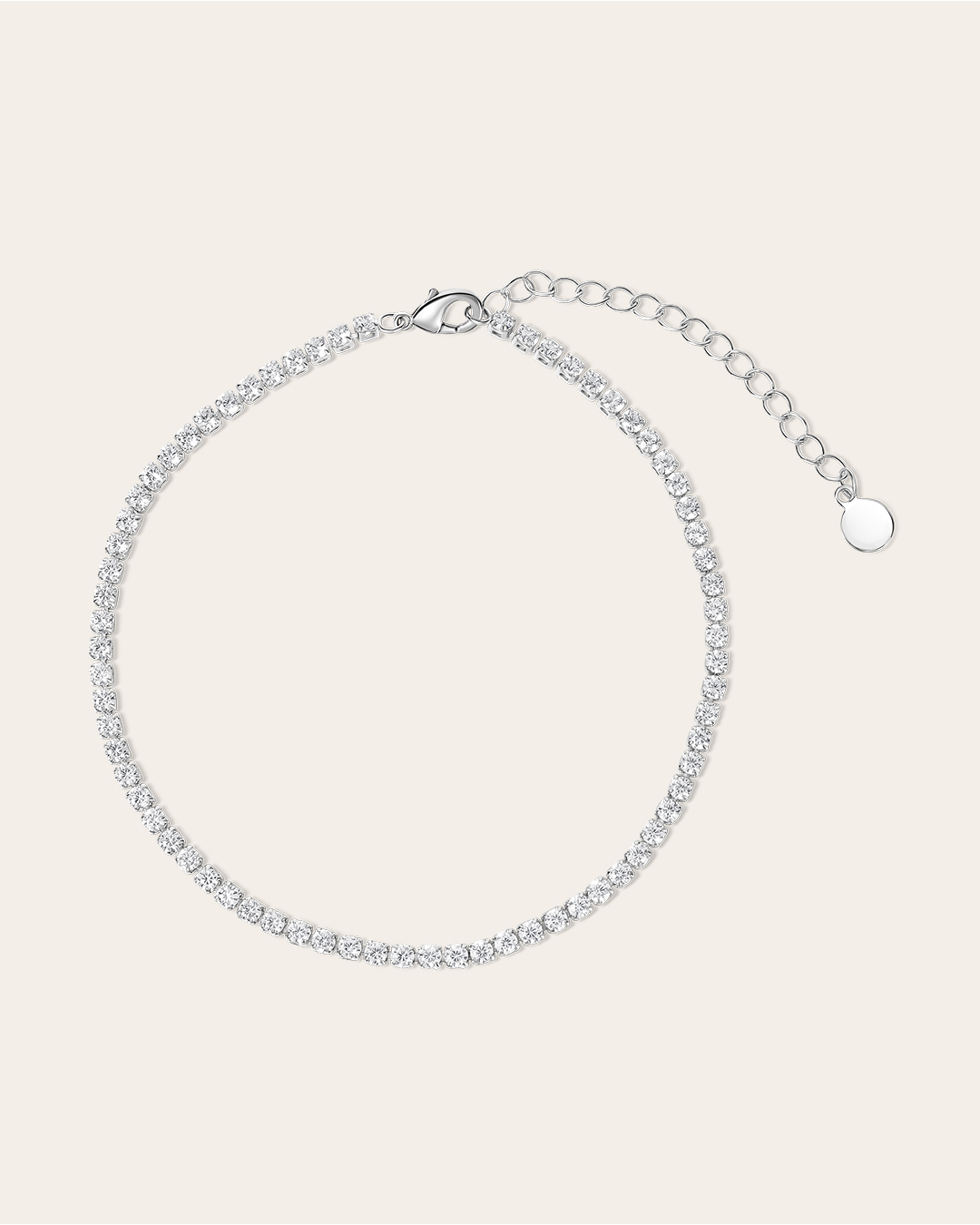 Tobillera Gigi con Acabado Plateado