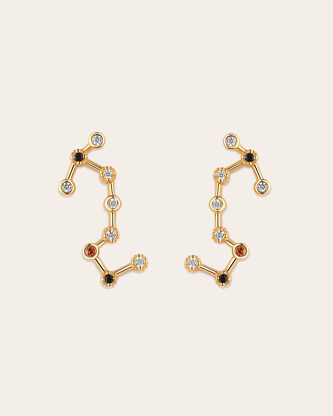 Aros Cosma Scorpio Climber con Acabado Dorado