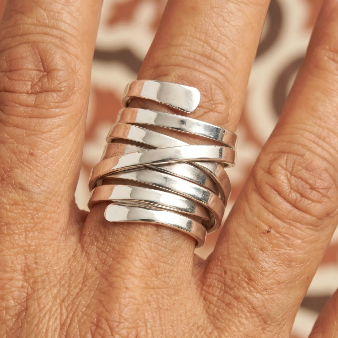 Azul | Anillo Espiral