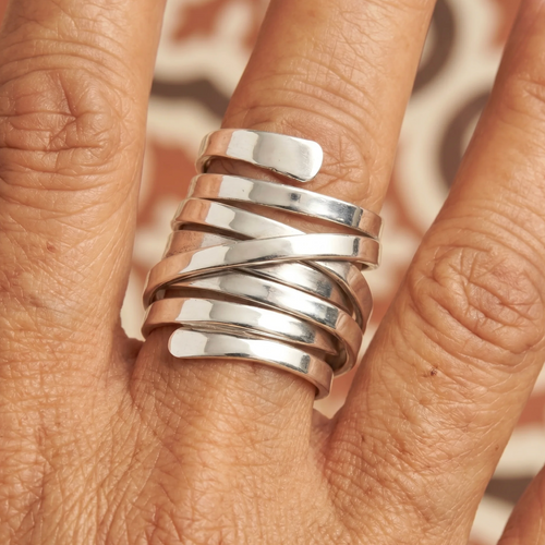 Azul | Anillo Espiral
