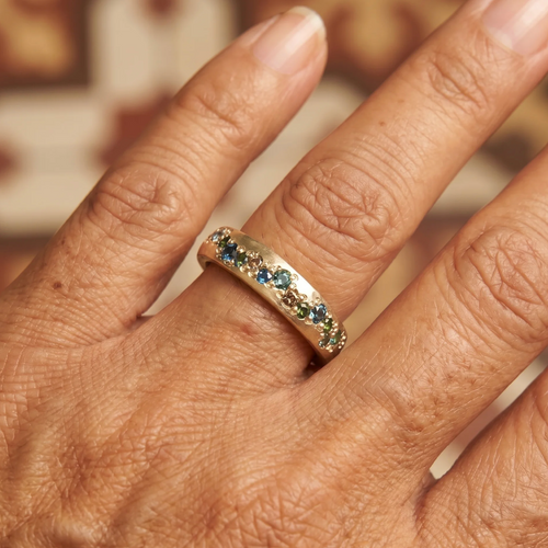 Abril | Anillo Mosaico