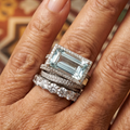 Salomé | Set de Anillos Talla Esmeralda