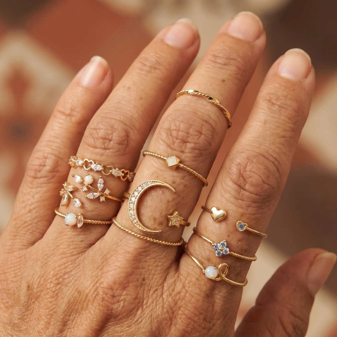 Federica | Set de Anillos Constelación