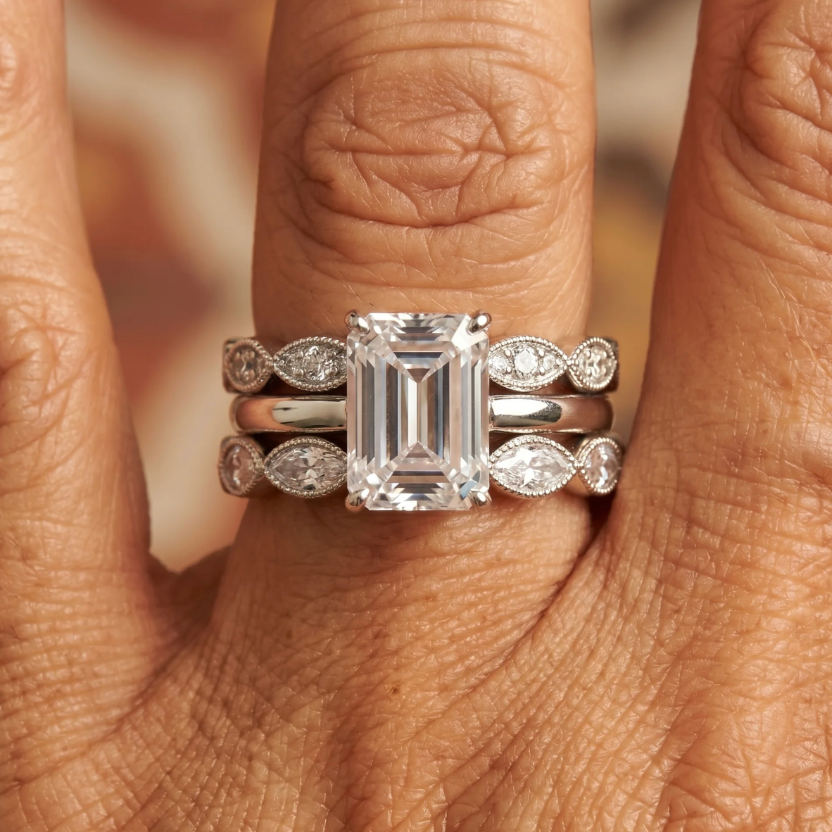 Estela | Anillo Emerald Cut