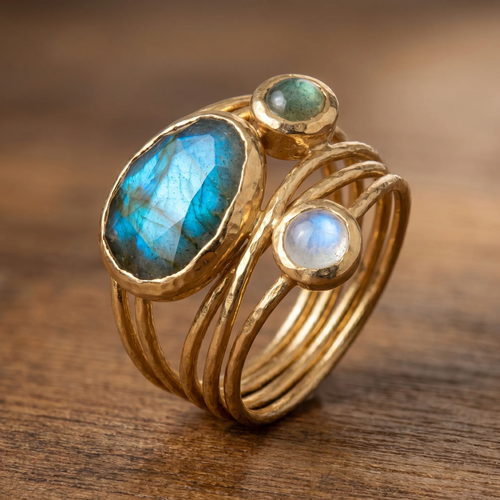 Aitana | Anillo Tres Piedras