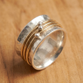 Vanina | Anillo Martillado Bicolor