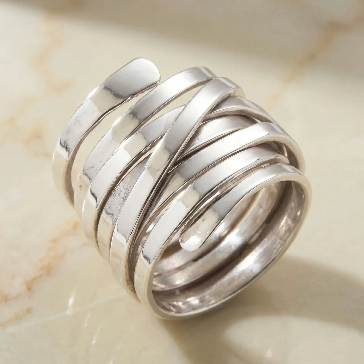 Azul | Anillo Espiral