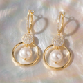 Estela | Aros Perla Cristal
