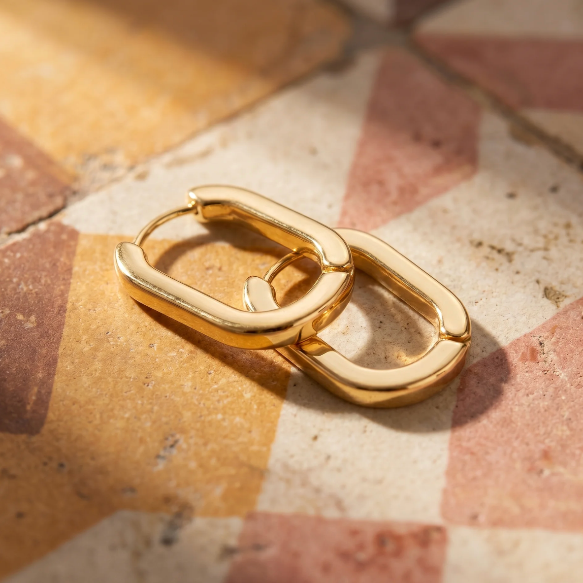 Silvia | Aros Argolla Rectangular