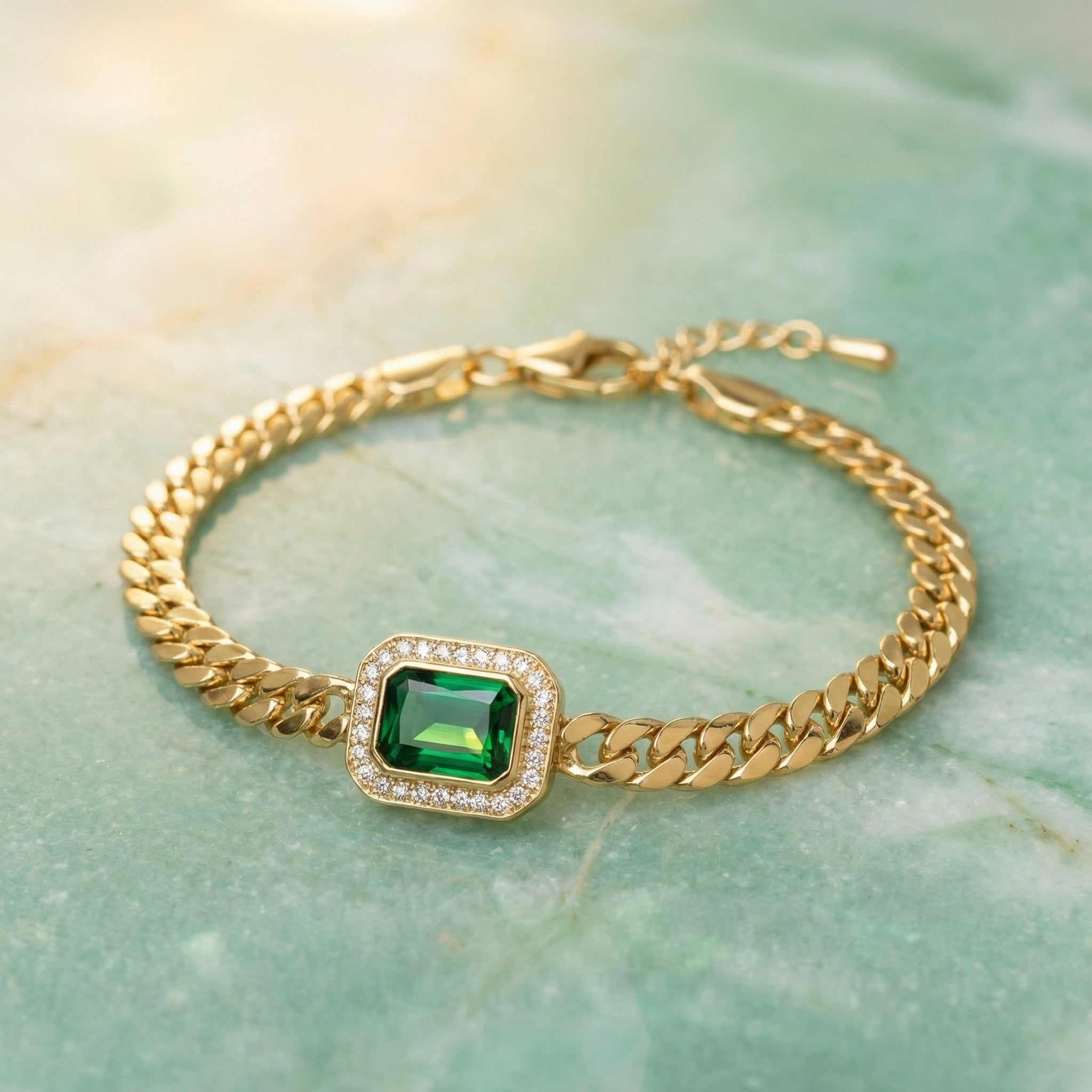 Victoria | Pulsera Cuban Halo