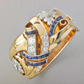 Beatriz | Anillo Art Deco